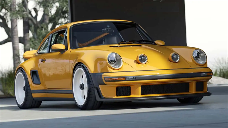 Revolución de elegancia: el Porsche 911 Carrera Coupe reinventado por cantante con LED avanzado en faros de proyectores y faros de neón para automóviles