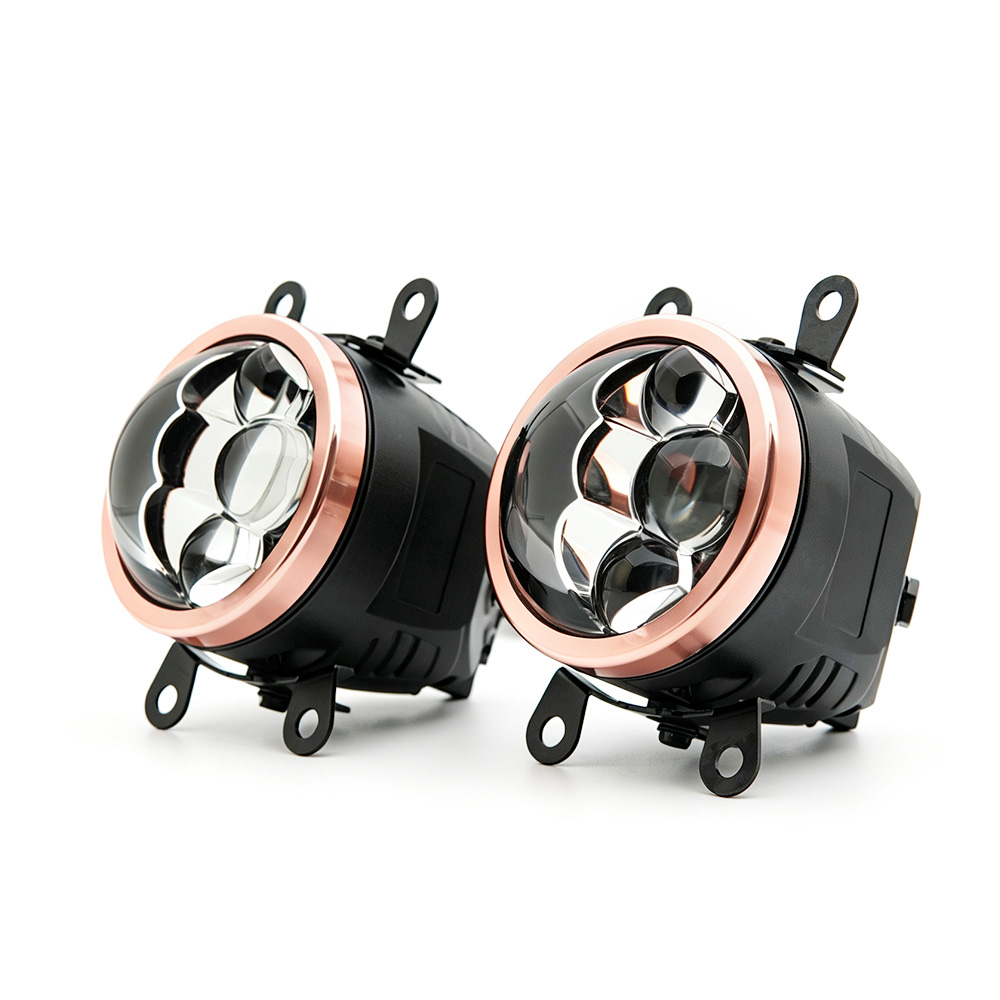 Fábrica de fuente de luz antiniebla universal de doble haz tricolor y 3 láser de 3,0 pulgadas